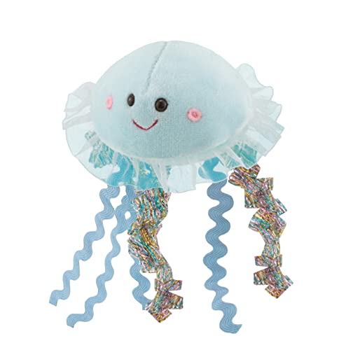 Trudi 51286 Sweet Collection Kleine Qualle ca. 6 cm, Größe XXS, Stofftier mit weichen Materialien und liebevollen Details, Plüschtier waschbar, Kuscheltier für Kinder & Babys, Blau von Trudi