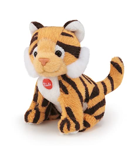 Trudi 52439 Sweet Collection Kleiner Tiger ca. 9 cm, Größe XXS, Stofftier mit weichen Materialien und liebevollen Details, Plüschtier waschbar, Kuscheltier für Kinder & Babys, Orange von Trudi