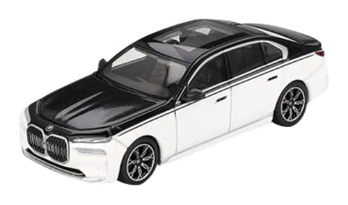 True Scale Miniatures MGT00959-L Mini-GT - i7 Xdrive60 Alpine White & Black Sapphire 2024 - maßstab 1/64 - Modellauto von True Scale Miniatures