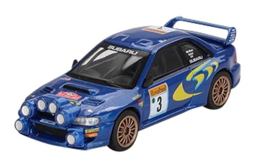 True Scale Miniatures Mini-GT MGT00975-L - Subaru Impreza WRC98#3 C. McRae 3rd Place Rally Monte Carlo 1998 - maßstab 1/64 - Modellauto von True Scale Miniatures