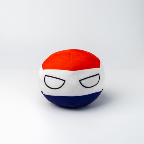 Countryball Polandball Plüschtier Kissen mit Flaggenmuster, 7,87 und 3,15 Zoll, Kindergeschenk von Truepollandball