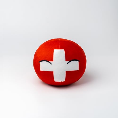 Countryball Polandball Plüschtier Kissen mit Flaggenmuster, 7,87 und 3,74 Zoll, Kindergeschenk Countryball Polandball Plüschtier Kissen mit Flaggenmuster, 7,87 und 3,74 Zoll, Kindergeschenk von Truepollandball