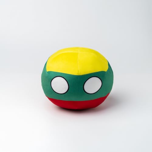 Countryball Polandball Plüschtier Kissen mit Flaggenmuster, 7,87 und 3,74 Zoll, Kindergeschenk von Truepollandball
