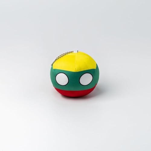 Countryball Polandball Plüschtier Kissen mit Flaggenmuster, 7,87 und 3,74 Zoll, Kindergeschenk von Truepollandball
