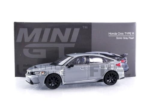 Truescale Miniatures MINI GT 1/64 Honda Civic Type R 2023 Sonic Gray Pearl Linker Griff, Fertigprodukt, MGT00659-L Truescale Miniatures MINI GT 1/64 Honda Civic Type R 2023 Sonic Gray Pearl Linker Griff, Fertigprodukt, MGT00659-L von Truescale Miniatures