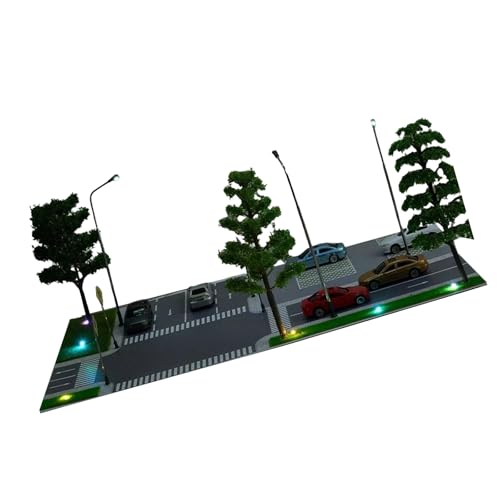 LED Beleuchtung Parkplätze Szenerie Model Spielzeug Dioramen City Road Szene Model Kits 1:87 Sand Tischszene Gebäude Model LED LEGING PARKETUNGSPARKUNGSPARKUNGSPARKTIONS Modelle Modelle von Trufolxiaz