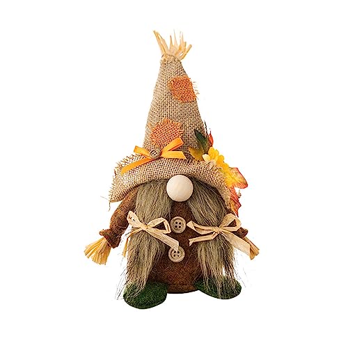 Trufolxiaz Harvest Gnomes Doll Gnomestomte Schwedisch Nisse Skandinavisches Doll Rudolph (Erntestil) Rudolph Ornament von Trufolxiaz