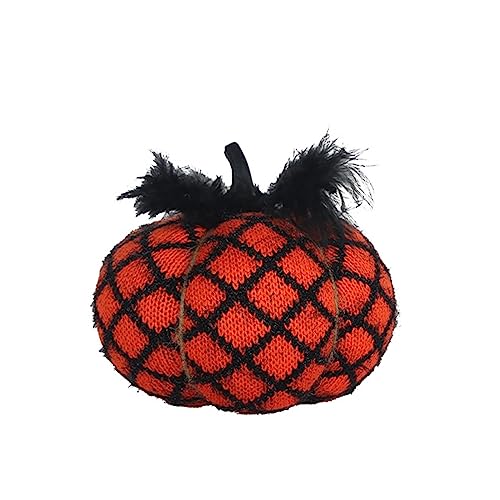 Trufolxiaz Kürbisse Strickdekoration Festival Plüsch Für Halloween Partys Und Great Addition Halloween Collection Halloween Kürbisse von Trufolxiaz