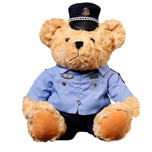 Trufolxiaz Soft Bear Plüschspielzeug Bequemer Bären Militärpolices Offizier Stofftierdelikates Und Feine Nähte Dekors Exquisite Und Farben von Trufolxiaz