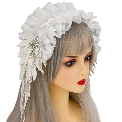 Trufolxiaz Vielseitiger Kopfstück Kopfstück Mit Gotischen Kreuzen Stilvoller Haarcharme Perfekt Für Cosplay Und Alternativem Fashion Punk Inspiriertes Metallhaar Verzierment Trufolxiaz Vielseitiger Kopfstück Kopfstück Mit Gotischen Kreuzen Stilvoller Haarcharme Perfekt Für Cosplay Und Alternativem Fashion Punk Inspiriertes Metallhaar Verzierment von Trufolxiaz