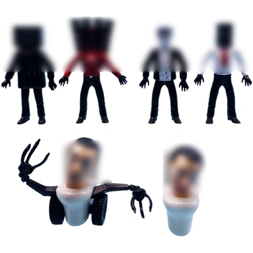 6 Stück Toilet Toy Figuren Set, Anime Toilette Figuren, Sammelbare Anime Figuren, Toiletten Actionfigur Anime Spiel Figur Spielzeug für Kinder Geburtstagsgeschenk 6 Stück Toilet Toy Figuren Set, Anime Toilette Figuren, Sammelbare Anime Figuren, Toiletten Actionfigur Anime Spiel Figur Spielzeug für Kinder Geburtstagsgeschenk von TrukD