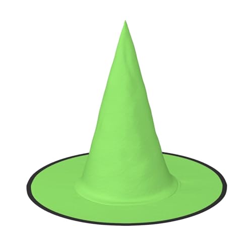 Trukd Gruselhut, Halloween-Hexe, einfarbig, hellgrün, Hut für festliche Kopfbedeckungen, Cosplay-Partys, schwarz Trukd Gruselhut, Halloween-Hexe, einfarbig, hellgrün, Hut für festliche Kopfbedeckungen, Cosplay-Partys, schwarz von Trukd
