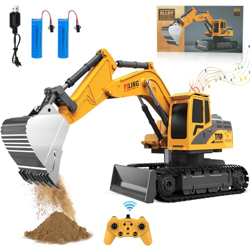 Trulloyoo Ferngesteuerter Bagger Bulldozer 2 in 1 RC Bagger Sand Metall Ferngesteuert Bauspielzeug für Kinder Weihnachten Geburtstag Spielzeug Geschenke für 6-12+ Jahre alte Jungen Mädchen Trulloyoo Ferngesteuerter Bagger Bulldozer 2 in 1 RC Bagger Sand Metall Ferngesteuert Bauspielzeug für Kinder Weihnachten Geburtstag Spielzeug Geschenke für 6-12+ Jahre alte Jungen Mädchen von Trulloyoo