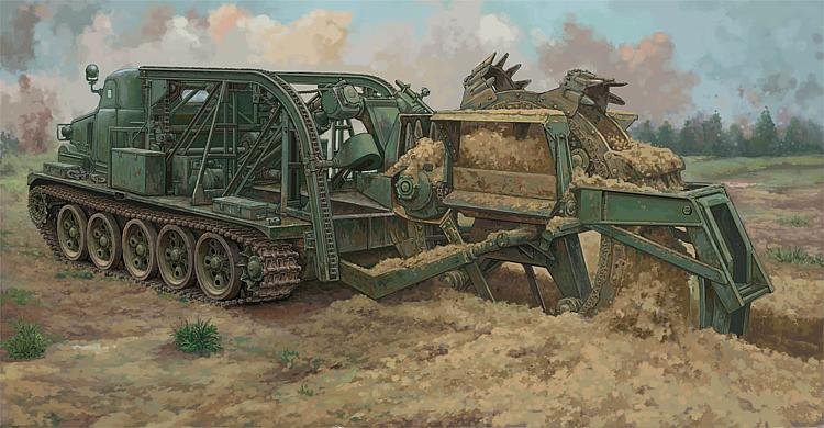 BTM-3 High-Speed Trench Digging Vehicle von Trumpeter