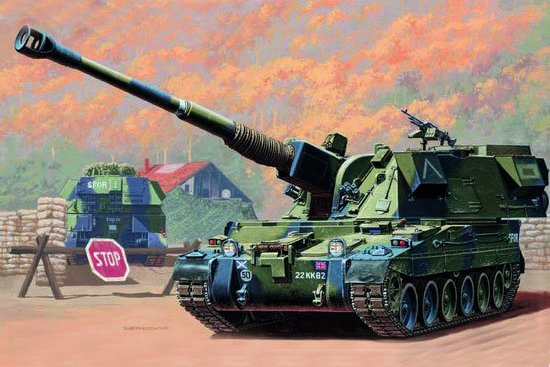 Britische 155 mm AS-90 Selbstfahrlafette Britische 155 mm AS-90 Selbstfahrlafette von Trumpeter