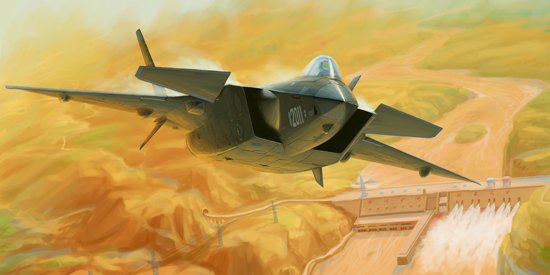 Chinese J-20 Mighty Dragon (Prototype No.2011) von Trumpeter