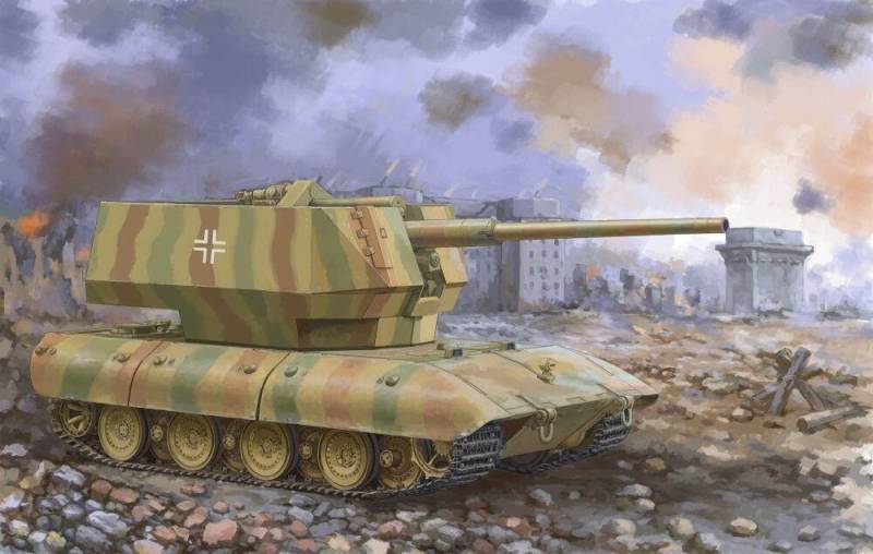 E-100 Flakpanzer w/12.8cm Flak 40 von Trumpeter