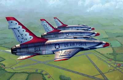 F-100D in Thunderbirds livery F-100D in Thunderbirds livery von Trumpeter