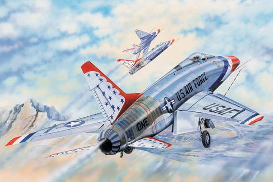 F-100D in Thunderbirds livery F-100D in Thunderbirds livery von Trumpeter