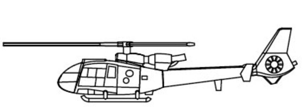Gazelle Helicopter von Trumpeter
