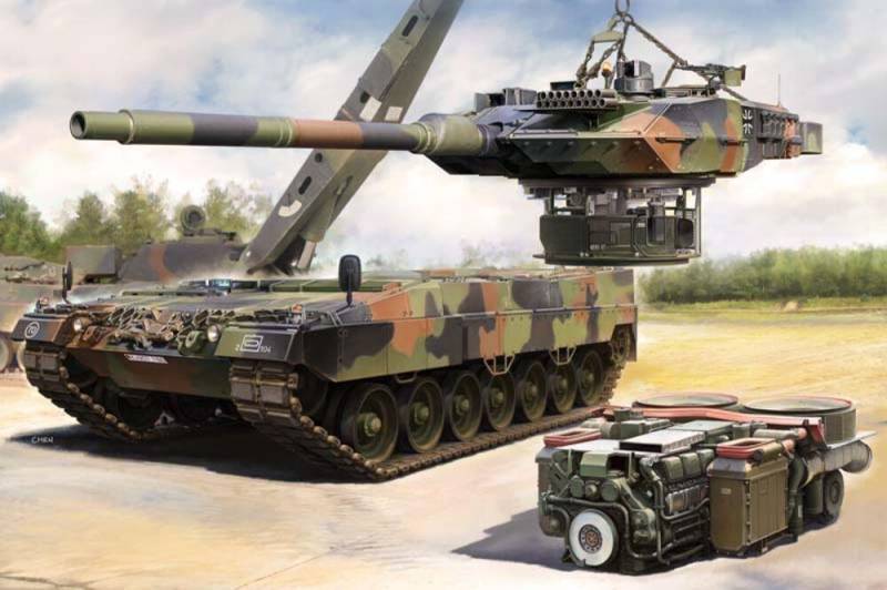 German Leopard 2A6 MBT German Leopard 2A6 MBT von Trumpeter