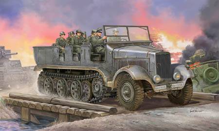 German Sd.Kfz.6 Halbkettenzugm. Artill. German Sd.Kfz.6 Halbkettenzugm. Artill. von Trumpeter