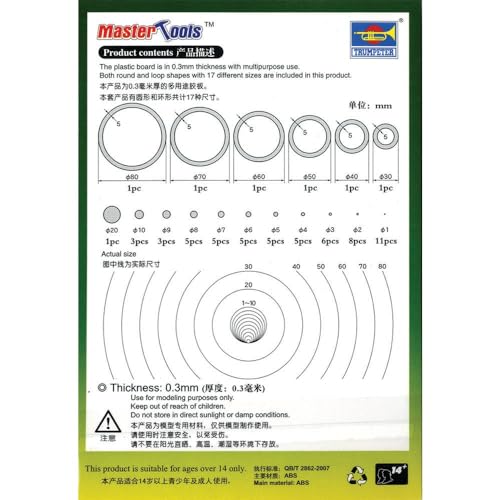 Master Tools Plastik-Ring-Set D, 0,3 mm von Master Tools