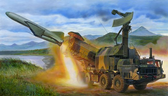 Russian 4K51 Rubezh Coastal ASM with P-15 Russian 4K51 Rubezh Coastal ASM with P-15 von Trumpeter