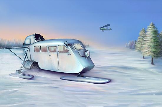 Soviet Aerosan KM-4 Soviet Aerosan KM-4 von Trumpeter