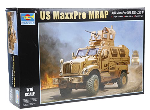 Trumpeter 000931 - Plastikmodellbausatz, 1/16 US Mauxxpro Mrap von Trumpeter