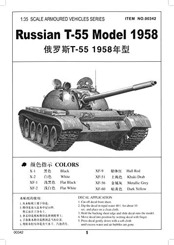 Trumpeter 00342 Modellbausatz Russischer Panzer T-55A von 1958, Mittel von Trumpeter