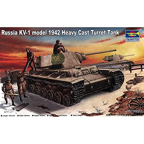 Trumpeter 00359 Modellbausatz Russland KV-1 (1942) Heavy Gust Turret Tank, Verschieden von Trumpeter