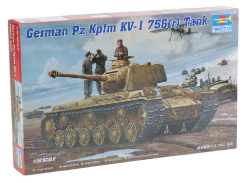 Trumpeter 00366 Modellbausatz German Pz.Kpfm. KV-1 756(r) Tank, Verschieden von FALLER