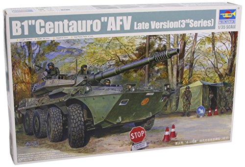Trumpeter 00387 Modellbausatz Italian B1 Centauro Late Version, Mittel, Verschieden, grün von Trumpeter