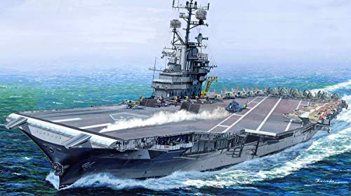 Trumpeter 005618 USS Intrepid CV-11 Aircraft Carrier Flugzeugträger Modellautobausatz, Mehrfarbig, 1/350 von Trumpeter