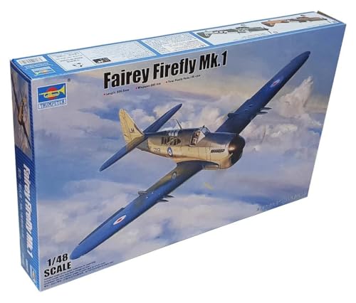 Trumpeter 005810 1/48 Fairey Firefly Mk.1 Plastikmodellbausatz, Modelleisenbahnzubehör, Hobby, Modellbau, Mehrfarbig von Trumpeter