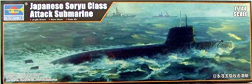 Trumpeter 005911 1/144 JMSDF Soryu Klasse U-Boot Plastikmodellbausatz, Modelleisenbahnzubehör, Hobby, Modellbau, Mehrfarbig von Trumpeter
