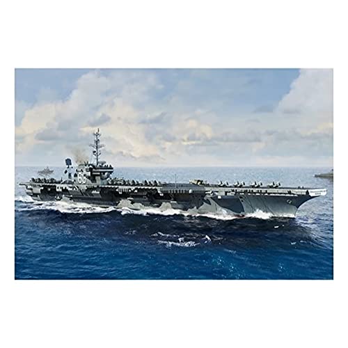 Trumpeter 006714 USS Kitty Hawk CV-63 Plastikmodellbausatz, Farbig von Trumpeter