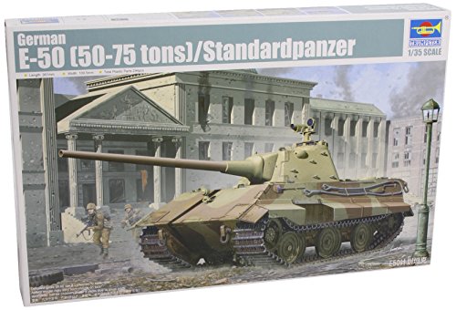 Trumpeter 01536 Modellbausatz German E-50 (50-75 tons)/Standardpanzer, Grau oder Grün von Trumpeter