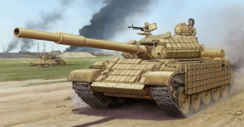 Trumpeter 01549-1/35 T-62 Era Modell 1972 (Iraqi Regular Army) Modellbausatz von Trumpeter