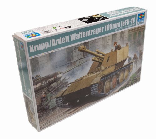 Trumpeter 01586 Modellbausatz Krupp/Ardelt Waffentrager 105mm leFH-18 von Trumpeter