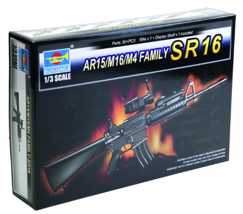 Trumpeter 01912 Modellbausatz AR15/M16/M4 FAMILY-SR16 von Trumpeter
