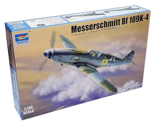 Trumpeter 02299 - Modellbausatz Messerschmitt BF 109K-4, Mittel, Weiss/Opulenter Garten von Trumpeter