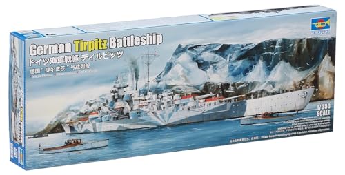 Trumpeter 05359 - German Tirpitz Battleship - Maßstab 1/350 - Montagekasten aus Kunststoff von Trumpeter