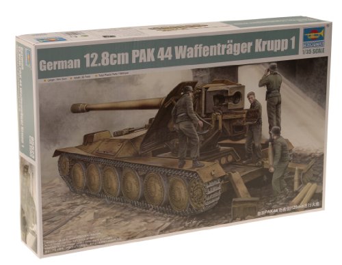 Trumpeter 05523 Modellbausatz 12,8cm PAK 44 Waffenträger Krupp 1, Mittel von Trumpeter