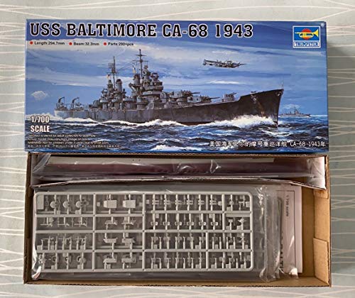 Trumpeter 05724 Modellbausatz USS Baltimore CA-68 1943 von Trumpeter