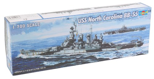 Trumpeter 05734 Modellbausatz USS North Carolina BB-55, 1/700 von Trumpeter
