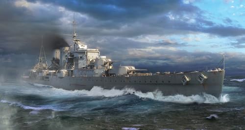 Trumpeter 06744 - HMS Exeter - Maßstab 1/700 - Montagekasten aus Kunststoff, Weiß Trumpeter 06744 - HMS Exeter - Maßstab 1/700 - Montagekasten aus Kunststoff, Weiß von Trumpeter