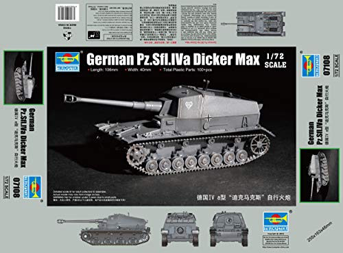Trumpeter 07108 1/72 Deutscher Pz.SFL.Iva Dicker Max, Spiel, Verschieden von Trumpeter