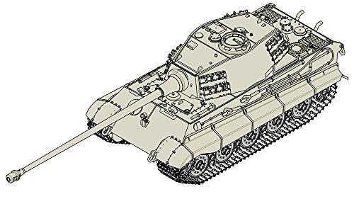 Trumpeter 007160 1/72 Königstiger (Henschel-Turm), mit 105 mm kWh L65, Spiel von Trumpeter